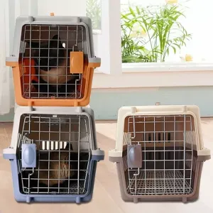 Přebalovací box pro domácí mazlíčky 48x32x30cm (oranžový) - cestovní koš pro kočky a malé psy