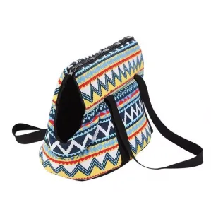 Retro taška pro domácí zvířata - pohodlný a prodyšný batoh pro kočky a psy, velikost L 55x26x27cm