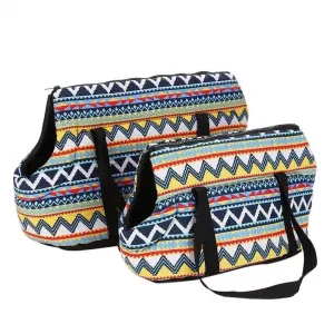 Retro taška pro domácí zvířata - pohodlný a prodyšný batoh pro kočky a psy, velikost L 55x26x27cm