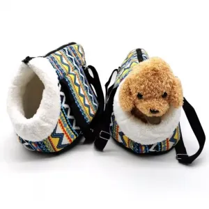 Retro taška pro domácí zvířata - pohodlný a prodyšný batoh pro kočky a psy, velikost L 55x26x27cm