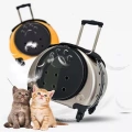 Přenosná taška pro domácí zvířata Pet Trolley Case Got Out (Zlatá)