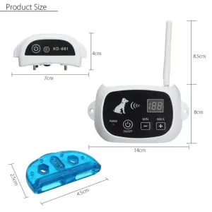 KD-661 Bezdrátový Elektronický Plot pro Psy, Šokový Hlava pro Dva Psy (UK Plug)