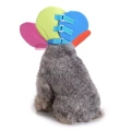 Ochranný obojek pro psy - květinový obojek S (duhový)
