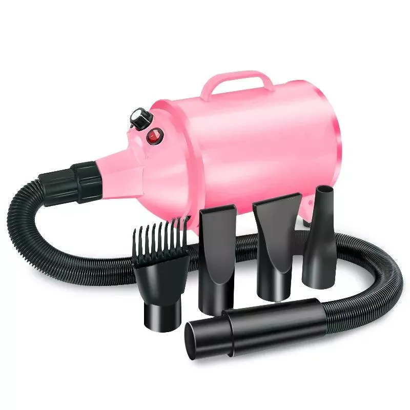 2100W Sušička Psí Srsti s Plynulou Regulací Rychlosti - Růžová