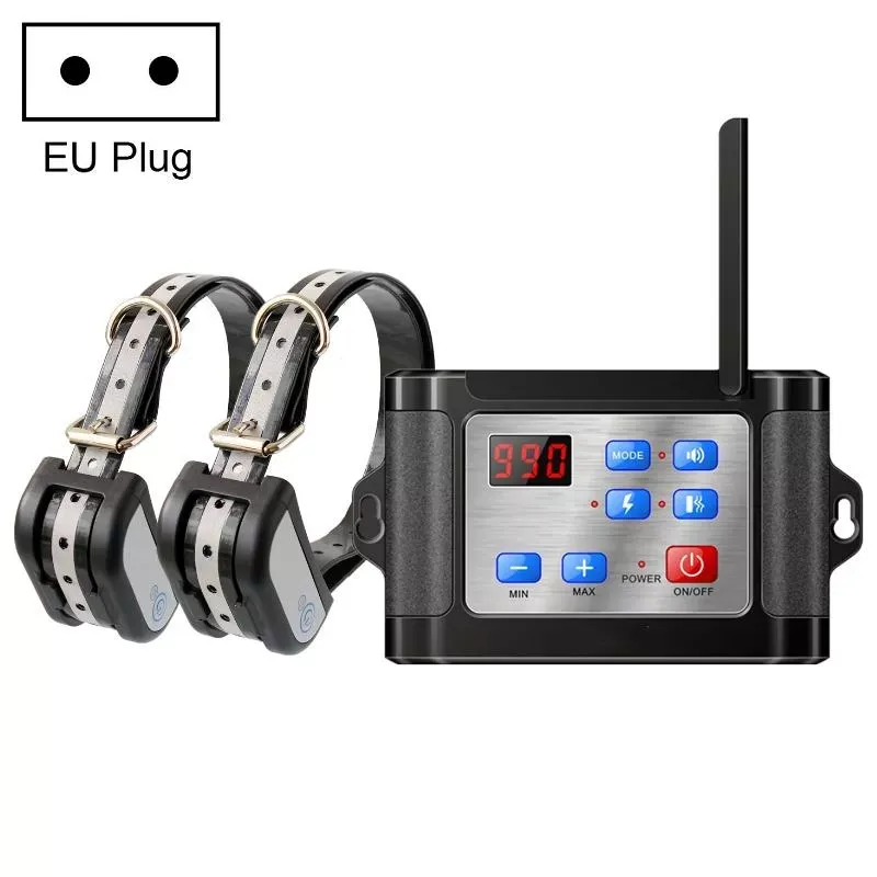 Bezdrátový elektronický plot pro psy s nočním reflexním obojkem, EU zásuvka