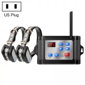 Bezdrátový elektronický plot pro psy s nočním reflexním obojkem, US Plug