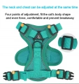 Pet Vest Harness + Traction Rope Set Reflexní Psa a Kočka Hrudní Popruh, Velikost: XL (Modrá)