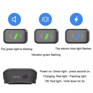 Chytrý vodotěsný elektrický výcvikový obojek pro psy - dobíjecí dálkový ovládač (černý)