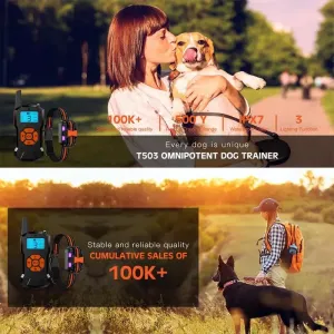 Elektronické zařízení pro výcvik psů - dálkové ovládání s elektrickým impulsem pro jednoho psa