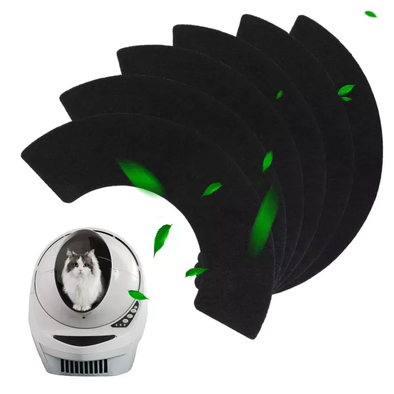 6ks/Pack Uhlíkový filtr pro náhradní díly Litter-Robot 4