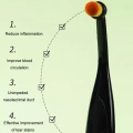 Kartáč na oči pro psy a kočky - Pet Eye Cleaning Tear Stain Brush (černý)