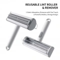 Odstraňovač chlupů pro domácí mazlíčky - Opakovaně použitelný lint roller pro kočky a psy (Světle šedá)