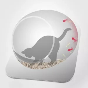 Velká uzavřená toaleta pro kočky – Cat Litter Box (Bílá)