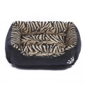 Útulný pelíšek pro psy Animal Grain Four Seasons - Velikost: M, 54×42×12 cm (černý)