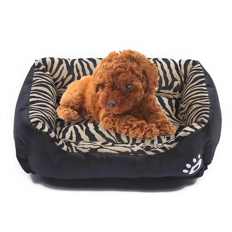 Útulný pelíšek pro psy Animal Grain Four Seasons - Velikost: M, 54×42×12 cm (černý)