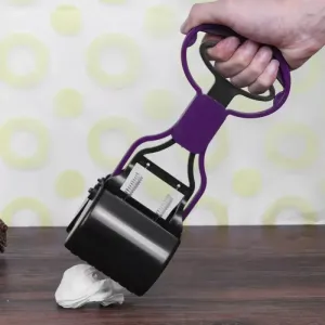 Dlouhá rukojeť na sbírání exkrementů psů a koček (fialová)