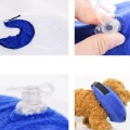 Obojek pro psy PVC - Nafukovací ochranný obojek, Velikost: M (modrý)