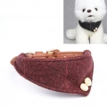Obojek pro psy Dog Collars Pet PU Triangle 1.3x42cm (Červený)