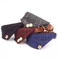 Obojek pro psy Dog Collars Pet PU Triangle 1.3x42cm (Červený)