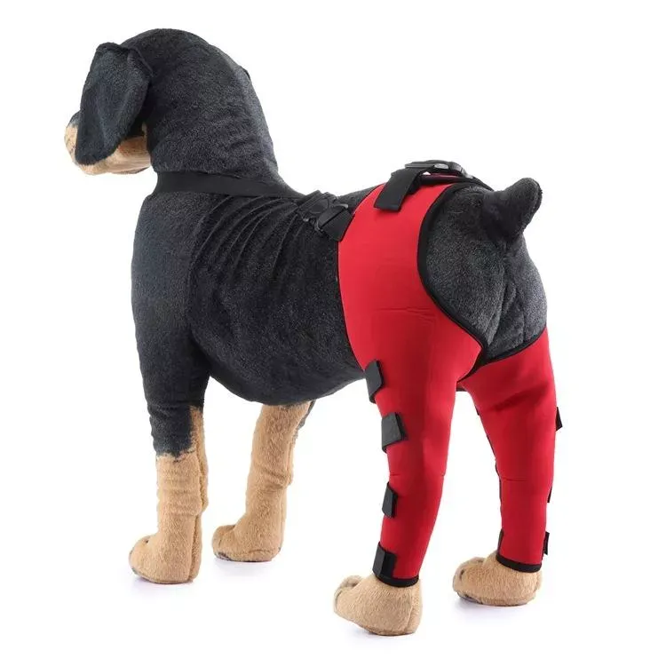 Ochranný obal na nohu pro psy - XS (Červený)