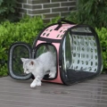 Průhledný batoh pro domácí zvířata Pet Space Capsule, malý (šedý)