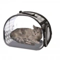 Průhledný batoh pro domácí zvířata Pet Space Capsule, malý (šedý)