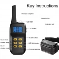 Automatický Bark Stopper pro psy - Elektronický výcvikový obojek pro tři psy (Žlutý)