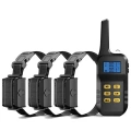 Automatický Bark Stopper pro psy - Elektronický výcvikový obojek pro tři psy (Žlutý)
