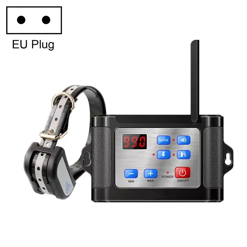 Bezdrátový elektrický venkovní obojek pro psy s nočním odrazem, EU zásuvka