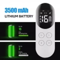 Inteligentní vodotěsný obojek s elektrickým šokem pro školení psů, velikost: pro dva psy (bílý)
