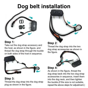 Anti-Barking Dog Collar s Dálkovým Ovládáním - Ovládání Štěkání (Černý)