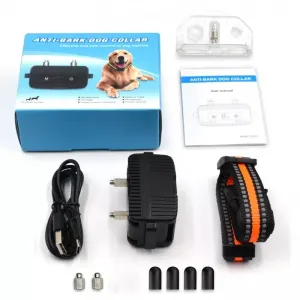 Anti-Barking Dog Collar s Dálkovým Ovládáním - Ovládání Štěkání (Černý)