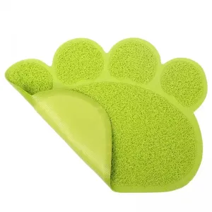 PVC podložka pod misku ve tvaru drápků pro kočky - protiskluzová (Lake Blue)