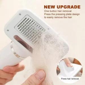 Elektrický hřeben pro kočky a psy – čisticí a sušicí zařízení (UK Plug, 3. generace, 866 bílé)