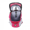 Outdoor Pet Dog Carrier Bag - Dvoubarevný batoh pro psy, S (Černý)