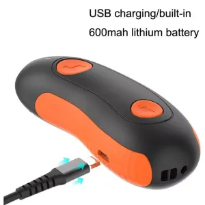 Ultrazvukový trenér pro psy - přenosný elektronický odpuzovač psů (oranžový)