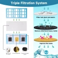 5 ks balení filtrů pro fontánu pro domácí zvířata Cat Mate – vícestupňový filtrační systém (modrý)