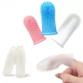 Pet Silicone Teeth Scaffolding Oral Cleaning Toothbrush (Modrá)