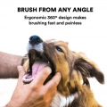 Pet Silicone Teeth Scaffolding Oral Cleaning Toothbrush (Modrá)