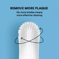 Pet Silicone Teeth Scaffolding Oral Cleaning Toothbrush (Modrá)