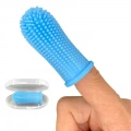 Pet Silicone Teeth Scaffolding Oral Cleaning Toothbrush (Modrá)