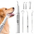 Pet Ultrasonic Teeth Cleaner Dog Electric Teeth Cleaning Tool Home Dentistry Tartar Remover (Černý)
