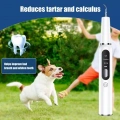 Pet Ultrasonic Teeth Cleaner Dog Electric Teeth Cleaning Tool Home Dentistry Tartar Remover (Černý)