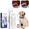 Pet Ultrasonic Teeth Cleaner Dog Electric Teeth Cleaning Tool Home Dentistry Tartar Remover (Černý)