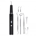 Pet Ultrasonic Teeth Cleaner Dog Electric Teeth Cleaning Tool Home Dentistry Tartar Remover (Černý)