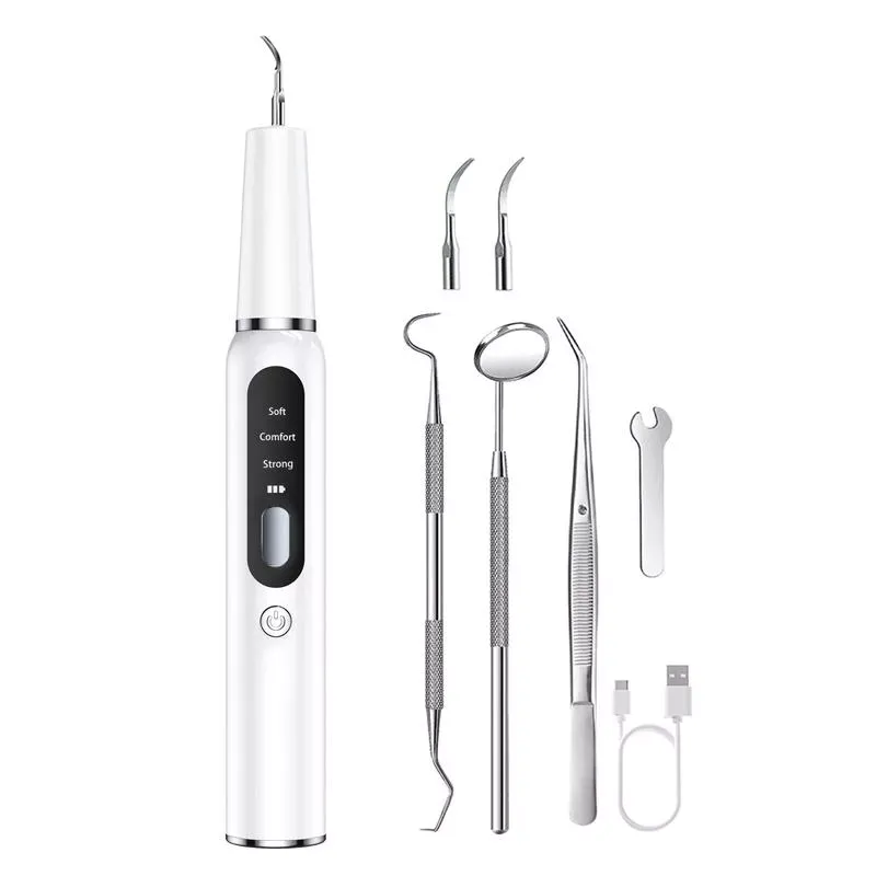 Pet Ultrasonic Teeth Cleaner - Elektrický čistič zubů pro psy - Odstraňovač zubního kamene (Bílý)
