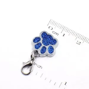 10 PCS Emailové Přívěsky pro Kočky a Psy - Bear Paw Prints (Růžové)