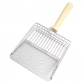 Metal Cat Litter Scoop with Partition Filter - Stříbrná