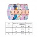 Obojek pro domácí zvířata s odnímatelnou mašlí v růžovém zlatě, velikost S 1,5x28-40cm (modrý hadí květ)