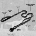 Odolné Bungee Vodítko pro Psy s Reflexními Pásky (Khaki) - Šokové Absorpční Vodítko pro Střední a Velké Psy